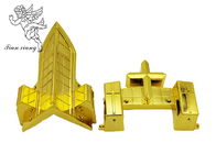 طلا ABS مبلمان تابوت پلاستیکی گوشه تابوت با تزئین صلیبی