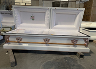 شکل مستطیل تابوت فلزی قابل اعتماد برای مراسم خاکسپاری و مراسم تدفین