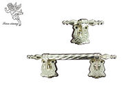 دستبند نقاشی و تزئینات کارتون با لوله کوتاه، پالتو طلا H9023 - 1 جعبه دستگیره سخت افزار