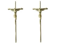 تزئینات سطحی تابوت صلیب تدفینی 37 × 13.7 سانتی متر طلا عیسی صلیب تابوت