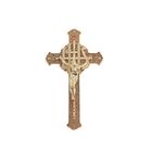 Jesus 3 # Casket Cross PP Material Coffin Cross Crucifix رنگ طلایی