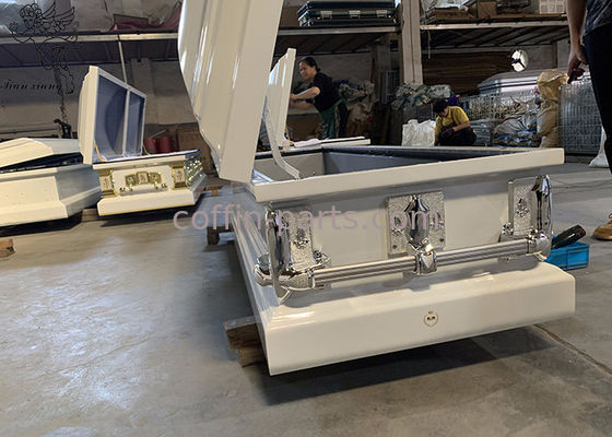 Rectangle Stainless Metal Casket Case With Durable Metal Construction