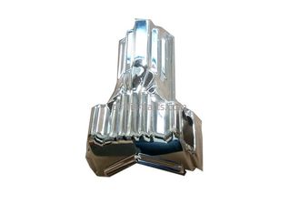 Polish Silver Plastic Coffin Fittings Funeral Decoration For Casket Corner 10#