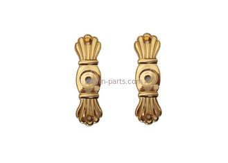 Polished Gold Casket Hardware Kit , Coffin Bracket Funeral Accessories Suppliers