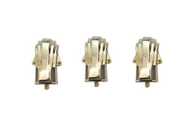 Pale Gold Plastic Coffin Fittings Casket Corner Decoration With Steel Solid Bar