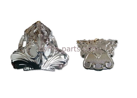 Polished Plating Casket Accessories , Ornamental Casket Hardware Wholesale Plastic Material